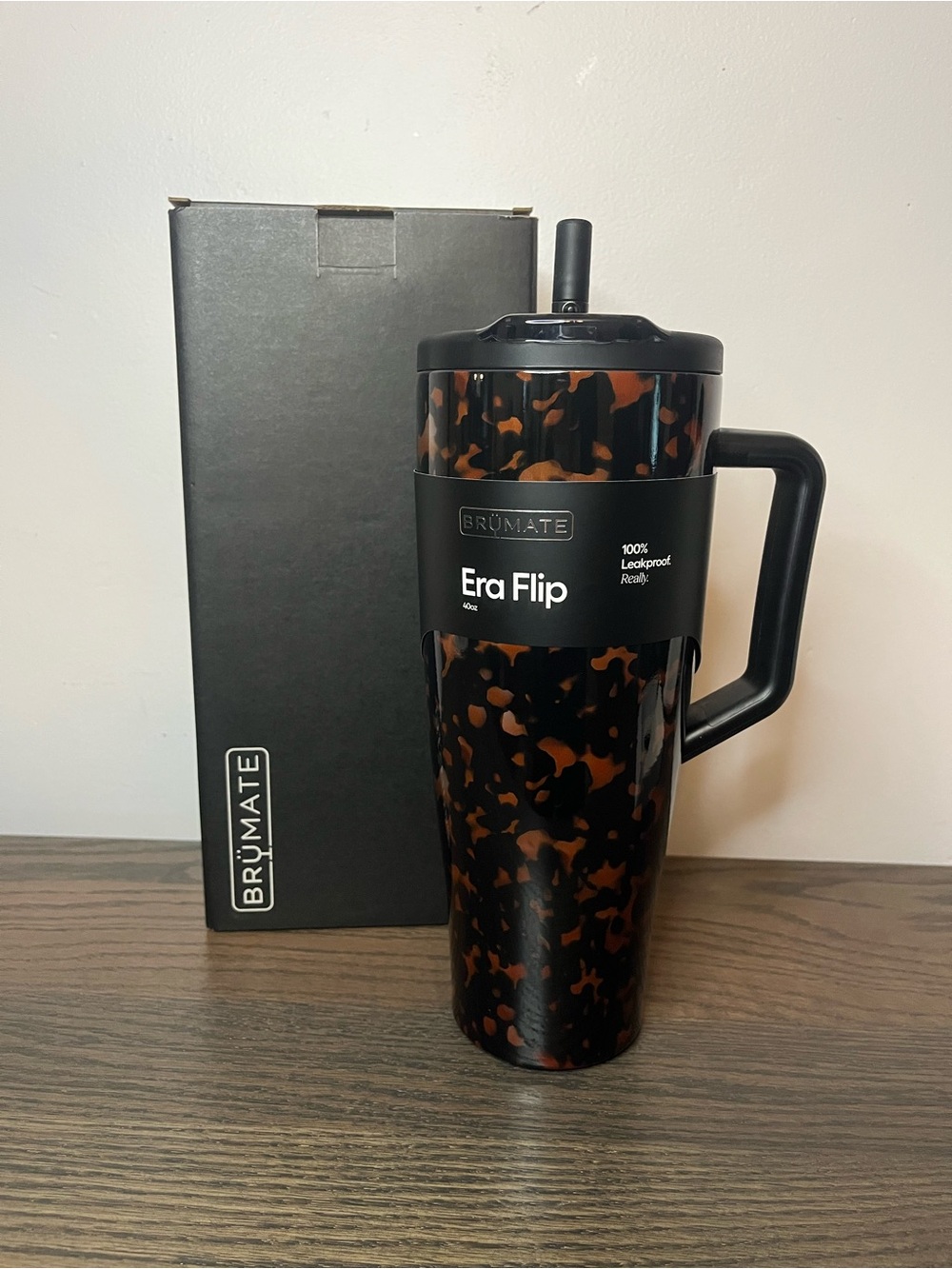 NEW! Brumate 40oz Tortoise Era Flip Tumbler